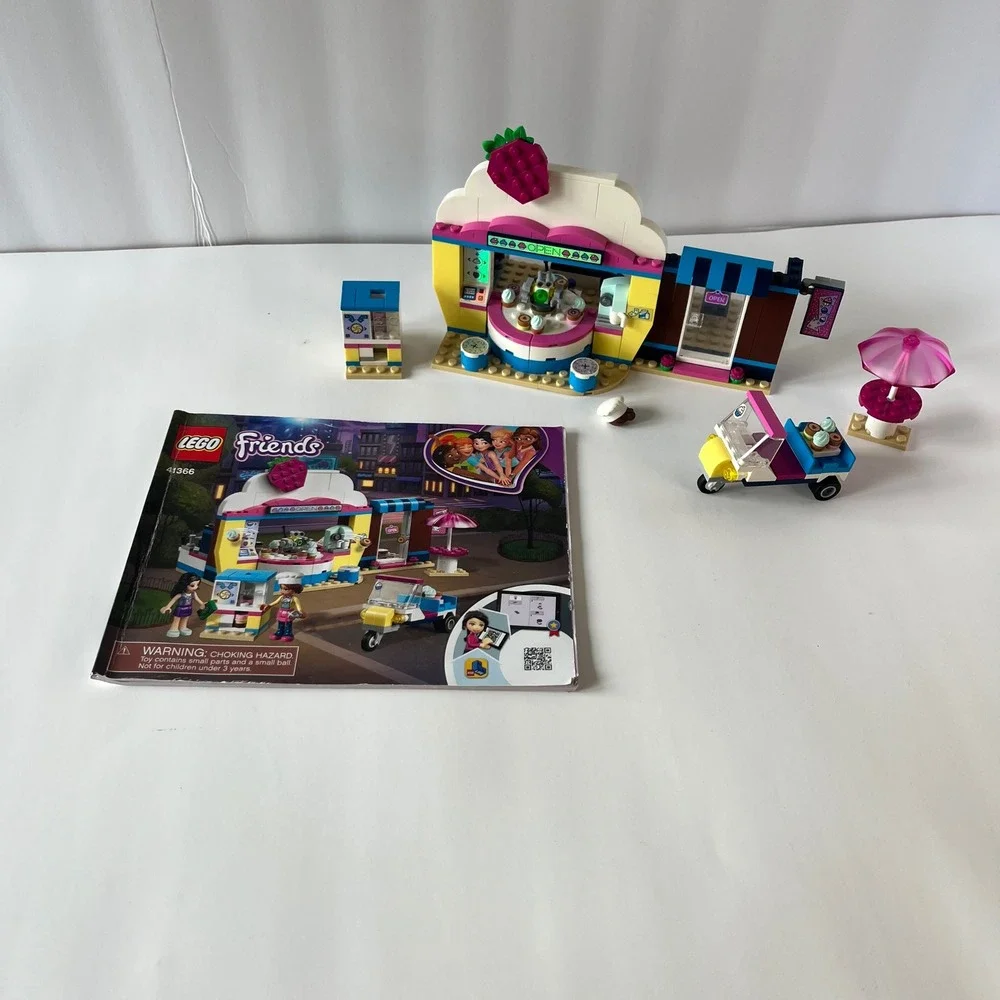 LEGO Friends Olivias Cupcake Cafe 41366 Building Set‎ with Manual No Minifigures
